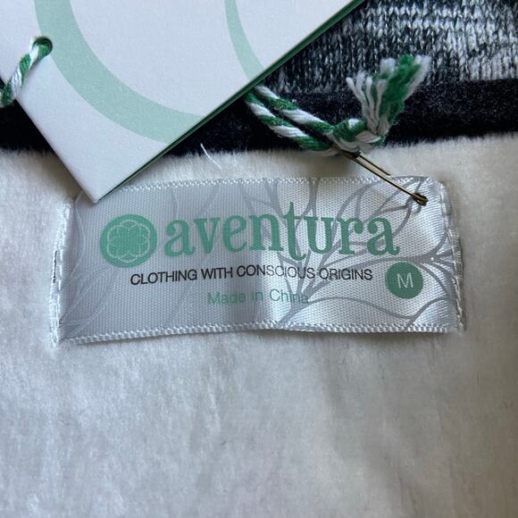 Aventura Sami Jacket Women's M Black Gray Ombre Fleece Lined Full Zip Sweater - Picture 4 of 8